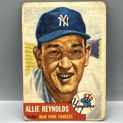 Sale Photo Thumbnail #119: 1953 Topps Allie Reynolds #141