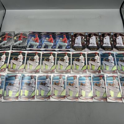 Sale Photo Thumbnail #100: (28) Chase Burns Rookie/Prospect Baseball Cards W/ Many Refractors