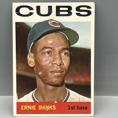 Sale Photo Thumbnail #135: 1964 Topps #55 Ernie Banks (HOF) / Cubs