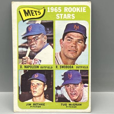 Sale Photo Thumbnail #129: 1965 Topps #533 Tug McGraw RC - Mets - Rookie Card