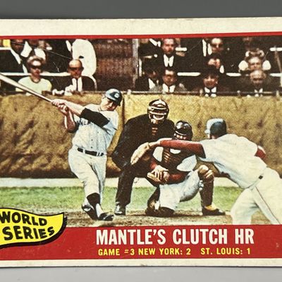 Sale Photo Thumbnail #9: 1965 Topps #134 - Mickey Mantle Clutch HR / World Series Game #3