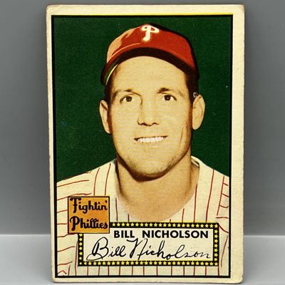 Sale Photo Thumbnail #104: 1952 Topps Bill Nicholson #185