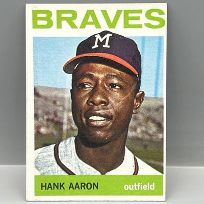 Sale Photo Thumbnail #145: 1964 Topps #300 Hank Aaron (HOF) / Braves
