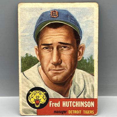 Sale Photo Thumbnail #113: 1953 Topps Fred Hutchinson #72