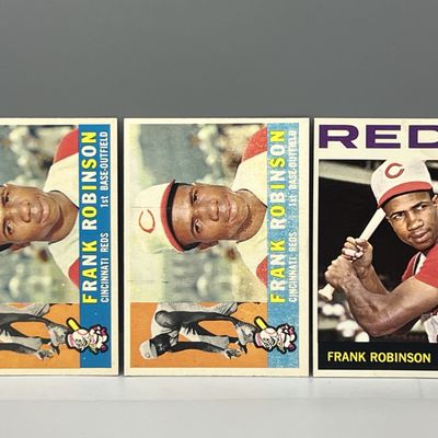 Sale Photo Thumbnail #75: (Lot Of 3) Frank Robinson W/ (2) 1960, 1964 Topps