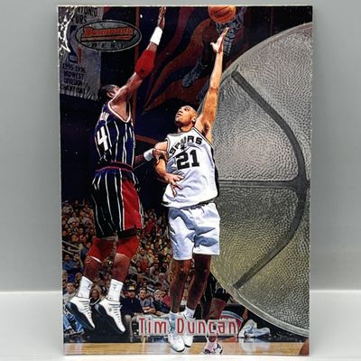 Sale Photo Thumbnail #71: 1997-98 Bowman's Best Tim Duncan RC #106