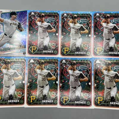 Sale Photo Thumbnail #156: (8) Paul Skenes Baseball Rookie Cards