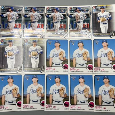 Sale Photo Thumbnail #70: (15) Bobby Witt Jr. Rookie & Prospect Baseball Cards
