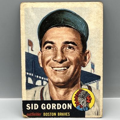 Sale Photo Thumbnail #116: 1953 Topps Sid Gordon #117