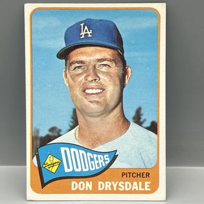 Sale Photo Thumbnail #57: 1965 Topps #260 Don Drysdale (HOF) / Dodgers