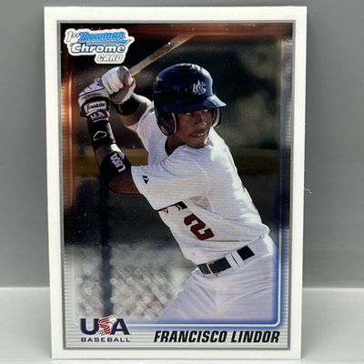 Sale Photo Thumbnail #133: 2010 Bowman Chrome Francisco Lindor Team USA 1st Bowman RC #USA-5
