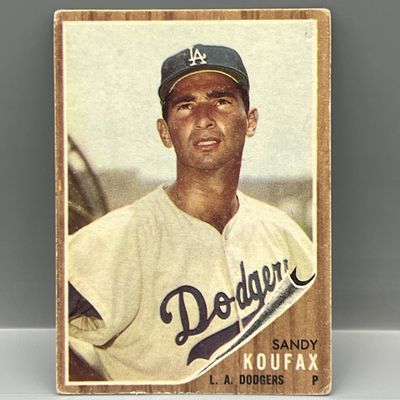 Sale Photo Thumbnail #27: 1962 Topps #5 Sandy Koufax (HOF) / Dodgers