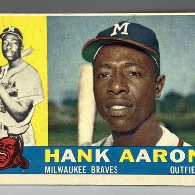 Sale Photo Thumbnail #149: 1960 Topps #300 Hank Aaron (HOF) / Braves