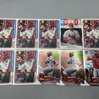Sale Photo Thumbnail #151: (10) Jordan Walker Baseball Rookie Cards