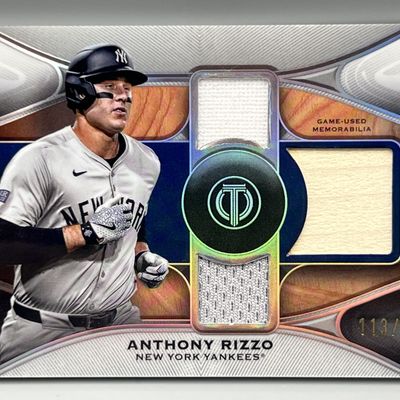 Sale Photo Thumbnail #155: 2025 Topps Tribute Anthony Rizzo Game Used Triple Relic #/199