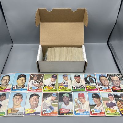 Sale Photo Thumbnail #114: (Lot Of 300)  1965 Topps Baseball Singles - No Duplication, No HOFers