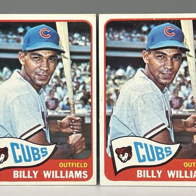 Sale Photo Thumbnail #84: (Lot Of 2) 1965 Topps #20 Billy Williams (HOF) / Cubs