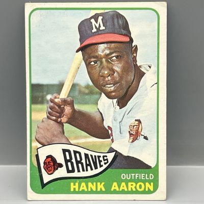 Sale Photo Thumbnail #143: 1965 Topps #170 Hank Aaron (HOF) / Braves