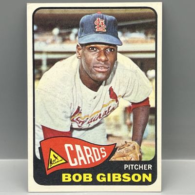 Sale Photo Thumbnail #60: 1965 Topps #320 Bob Gibson (HOF) / Cardinals