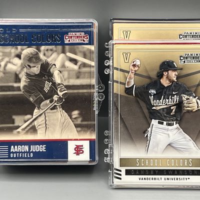 Sale Photo Thumbnail #58: 2015 Panini Contenders Baseball Old School Colors Set W/ Aaron Judge Prospect/RC & 2015 Panini Contenders School Colors Set  - 99 Cards