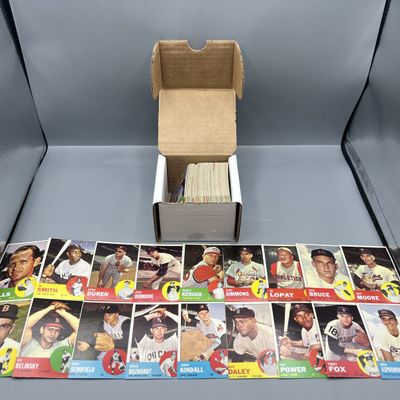 Sale Photo Thumbnail #111: (Lot Of 125+)  1963 Topps Baseball Singles - No Duplication, No HOFers