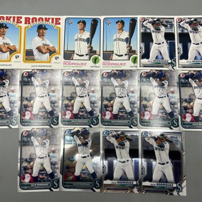 Sale Photo Thumbnail #127: (16) Julio Rodriguez Baseball Rookie & Prospect Baseball Cards