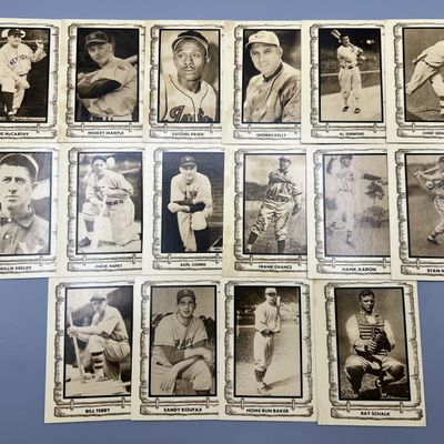 Sale Photo Thumbnail #50: (16) 1980 Cramer Baseball Legends Cards - Varying Conditions