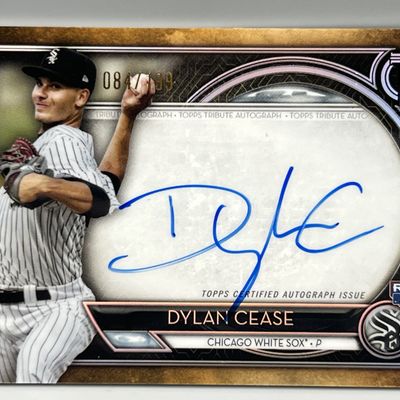 Sale Photo Thumbnail #159: 2020 Topps Tribute Dylan Cease On Card RC Auto #/199