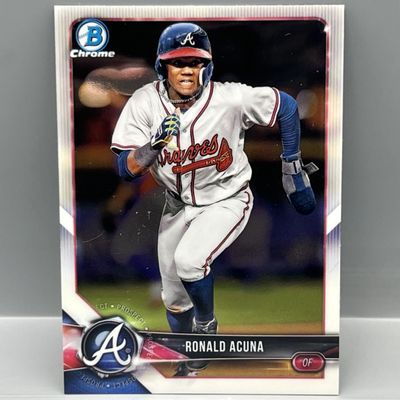 Sale Photo Thumbnail #164: 2018 Bowman Chrome Ronald Acuna Jr. Prospect/RC #BCP1