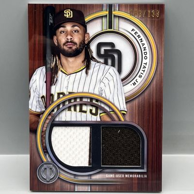 Sale Photo Thumbnail #160: 2025 Topps Tribute Fernando Tatis Jr. Dual Game Used Relic #/199
