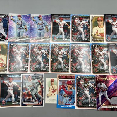 Sale Photo Thumbnail #152: (20) Masyn Winn Prospect & Rookie Baseball Cards