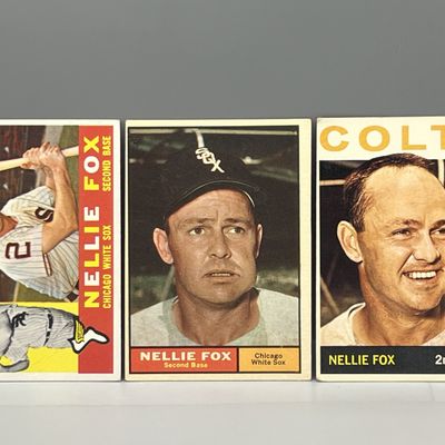 Sale Photo Thumbnail #69: (Lot Of 3) Nellie Fox W/ 1960, 1961, 1964 Topps