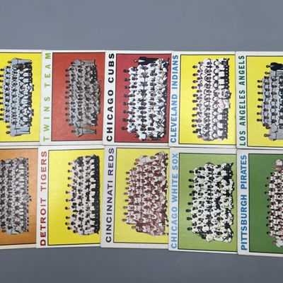 Sale Photo Thumbnail #123: (Lot Of 10) 1964 Topps - Team Cards