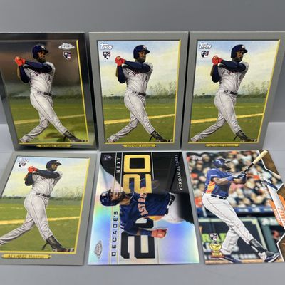 Sale Photo Thumbnail #82: (6) Yordan Alvarez Rookie & Prospect Baseball Cards W/ Topps Update Gold #/2020