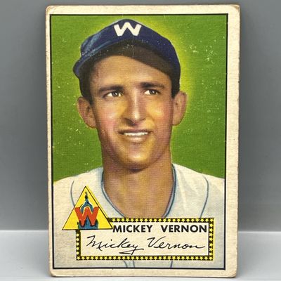 Sale Photo Thumbnail #92: 1952 Topps Mickey Vernon #106