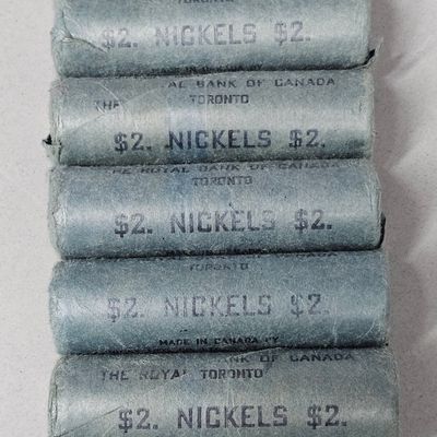 Sale Photo Thumbnail #36: Royal Bank of Canada Nickel Rolls 1964