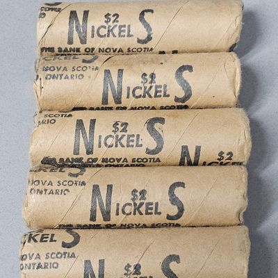 Sale Photo Thumbnail #35: Bank of Nova Scotia Canada Nickel Coin Rolls