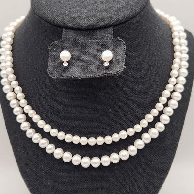 Sale Photo Thumbnail #258: Sterling & White Pearl Jewelry Collection