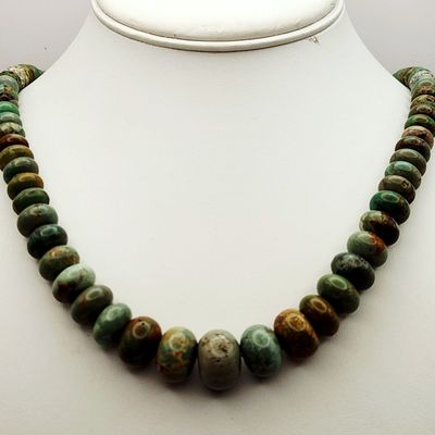 Sale Photo Thumbnail #365: Jay King Graduated Turquoise Bead Necklace