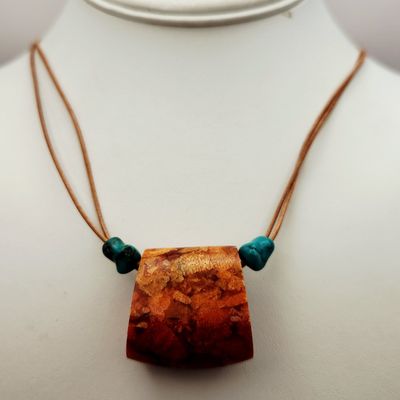Sale Photo Thumbnail #353: Barse Sponge Coral Pendant Necklace