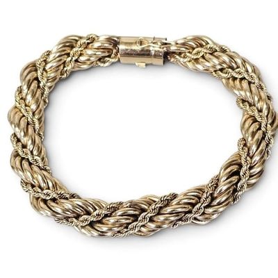 Sale Photo Thumbnail #91: Heavy 14K Gold Rope Bracelet 29.5 Grams
