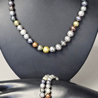 Sale Photo Thumbnail #432: Honora Collection Multi-Color Pearl Necklace & Bracelets