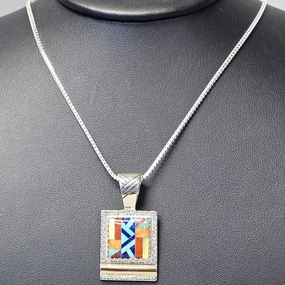 Sale Photo Thumbnail #189: Carolyn Pollack Sterling & 14K Necklace 18.7 Grams