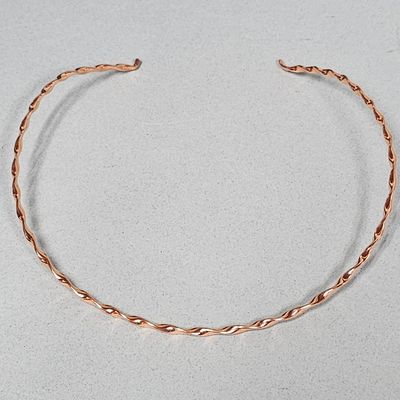 Sale Photo Thumbnail #175: Jay King Copper Twisted Torc Necklace 16.6 Grams