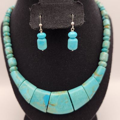 Sale Photo Thumbnail #223: Jay King Turquoise Necklace & Earrings