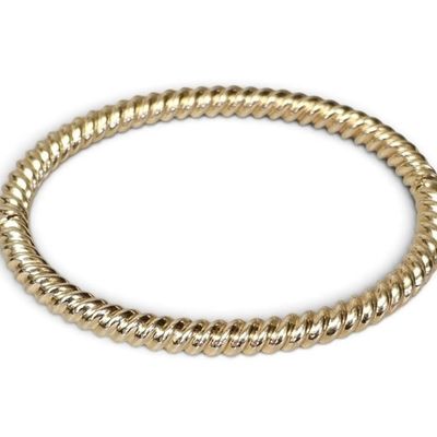 Sale Photo Thumbnail #90: Tiffany & Co. 18K Rope Bangle 18.5 Grams