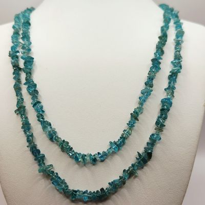 Sale Photo Thumbnail #289: Apatite Chip Continuous Strand Necklaces