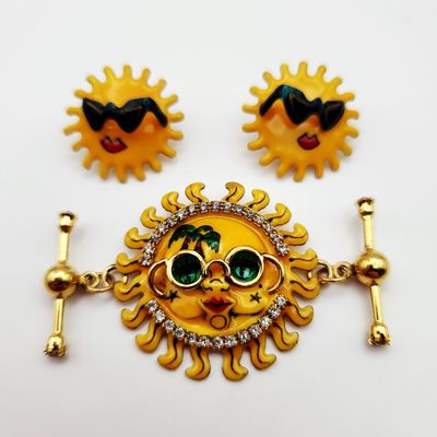 Sale Photo Thumbnail #209: Lunch at the Ritz Enamel Sun Jewelry Set