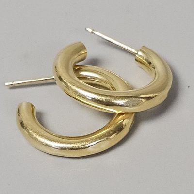 Sale Photo Thumbnail #88: 14K Yellow Gold Hoop Earrings 2.1 Grams