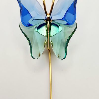 Sale Photo Thumbnail #203: Swarovski Paradise Vermeil Butterfly Pin 11.7 Grams
